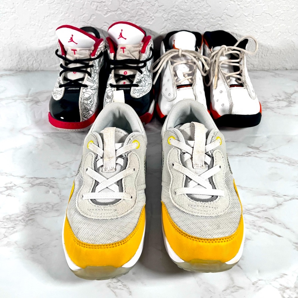 Kids Yellow & Gray Athletic Sneakers - Unbranded